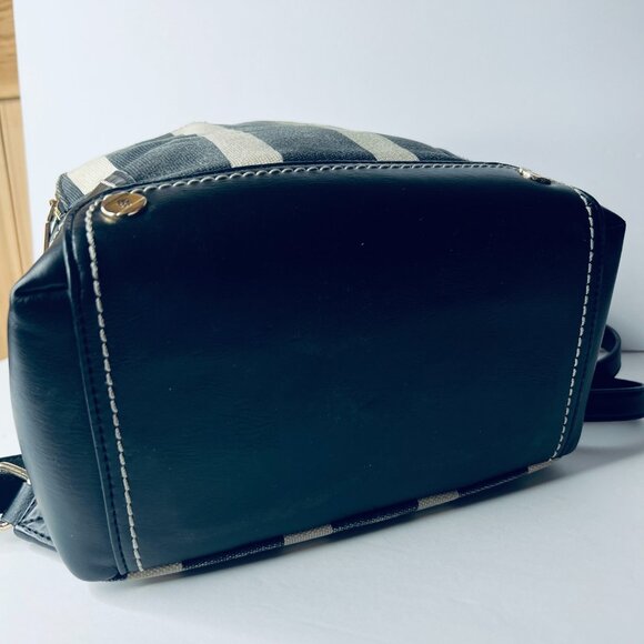 Tommy Hilfiger Striped Canvas Backpack Navy White Trim Y2K Retro‎ Streetwear main image 6
